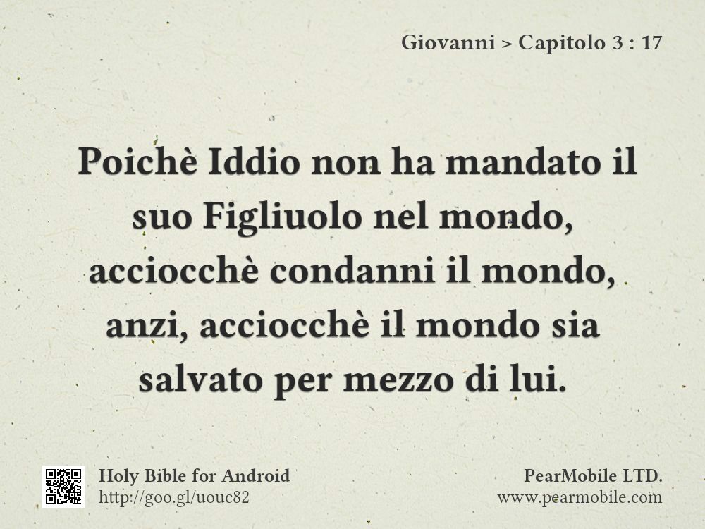 Giovanni, Capitolo 3:17